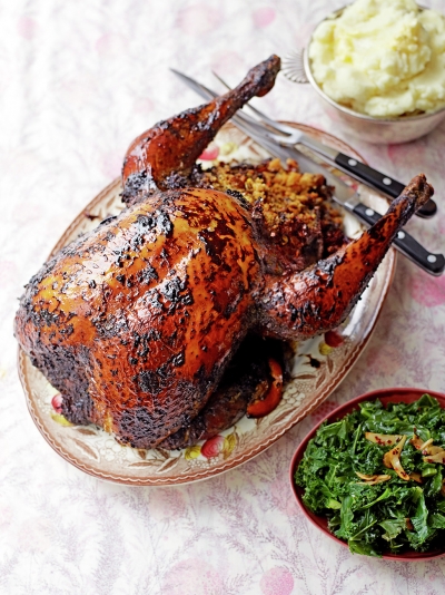 Caribbean turkey with spicy cornbread & chorizo stuffing - Jamie Oliver