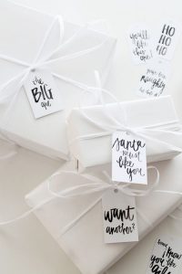 Name Tag Gift Wrap