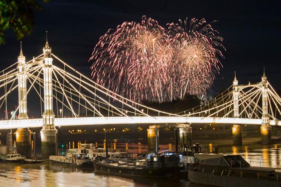 Battersea Park Fireworks at the Thames