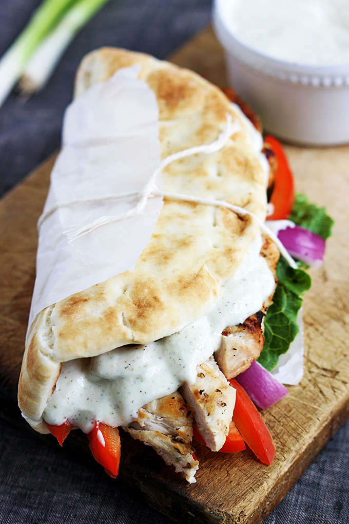 Chicken Gyros & Tzatziki Sauce