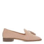 CARVELA KURT GEIGER - NUDE LEATHER MISTY LOAFERS