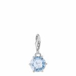 THOMAS SABO - SILVER/BLUE CRYSTAL DROP CHARM