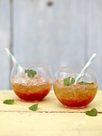 Mint & raspberry julep