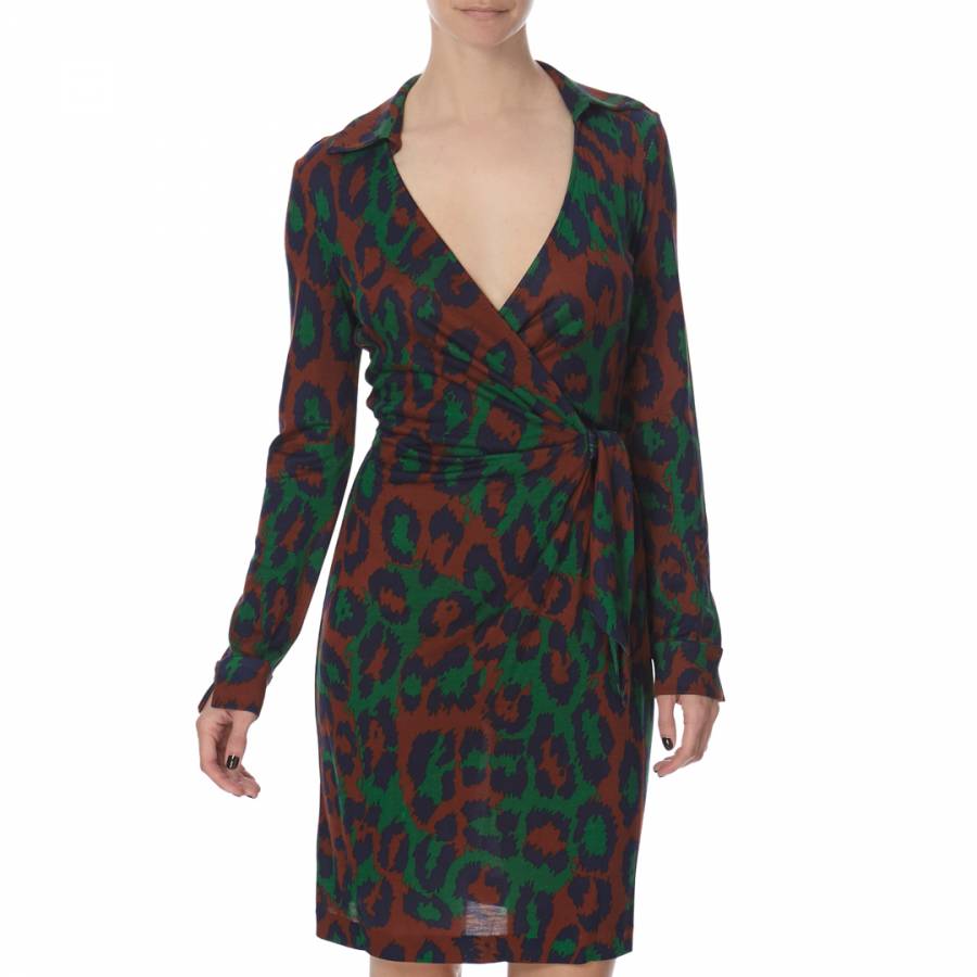 Diane von Furstenberg Multi Print Silk Savannah Dress