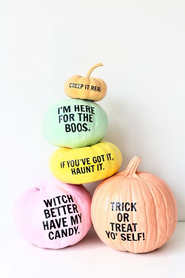 DIY Quote Pumpkins