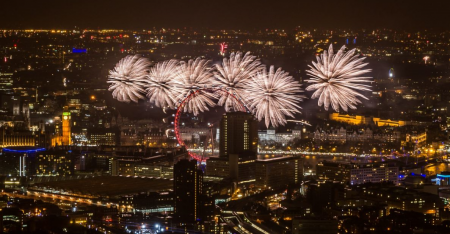 New Year’s Eve Fireworks View from The Shard