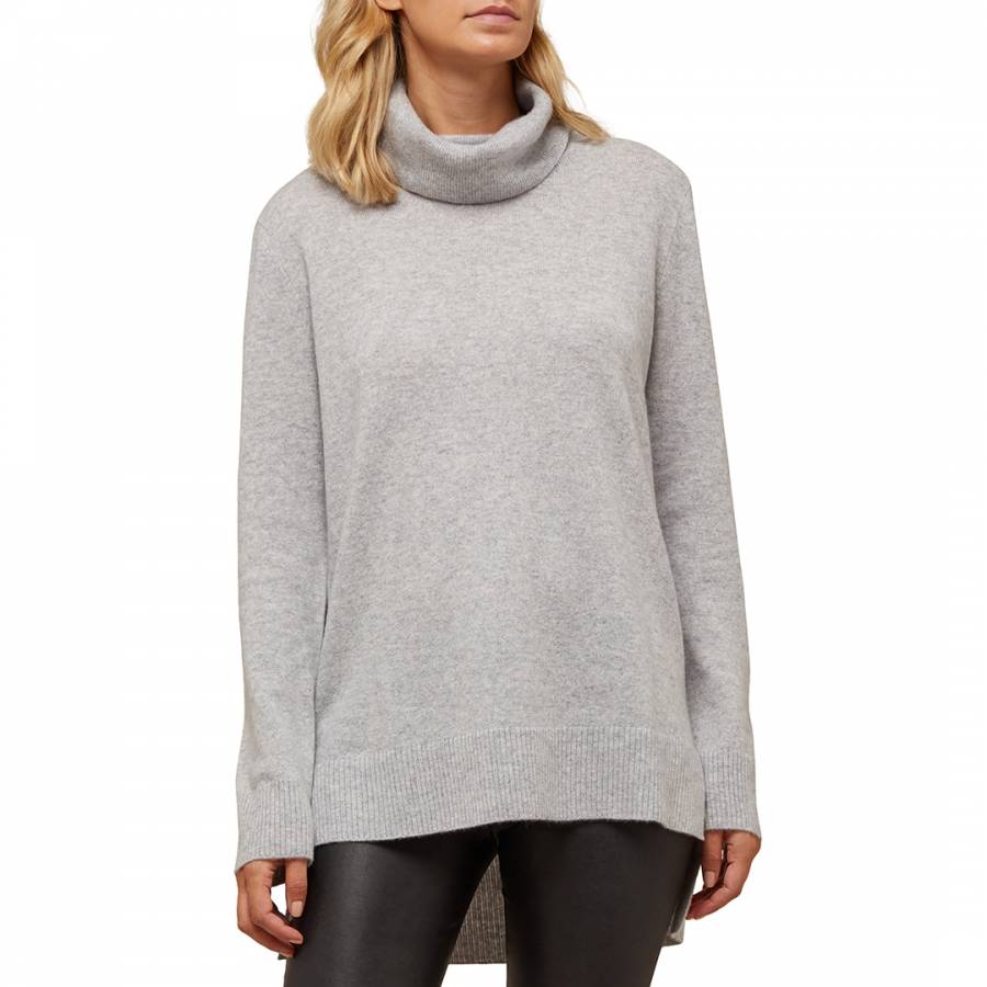 cashmere gifts Scott & Scott Grey Cashmere Roll Neck