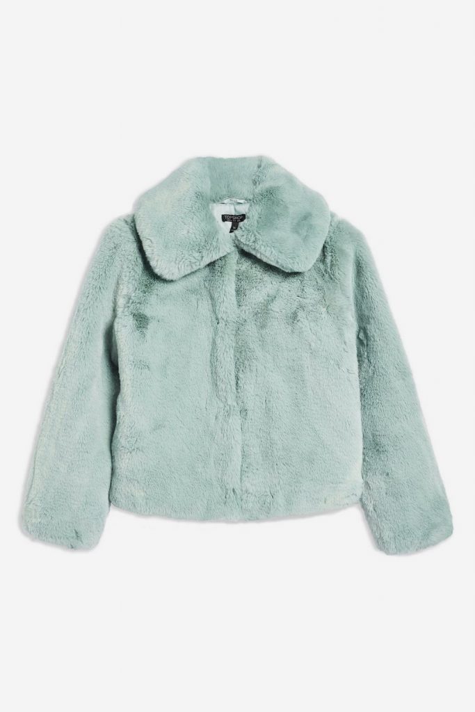 Topshop Faux Fur Coat