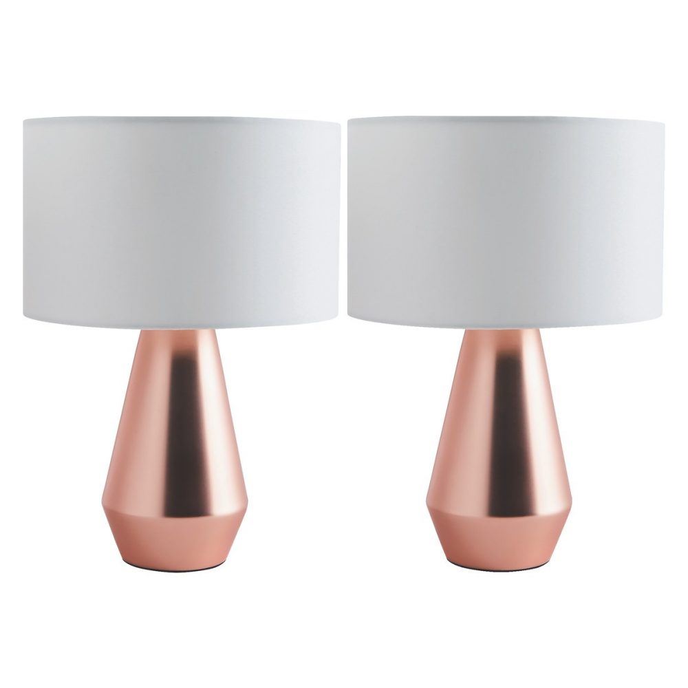 Habitat Copper/Cream Maya Lamps