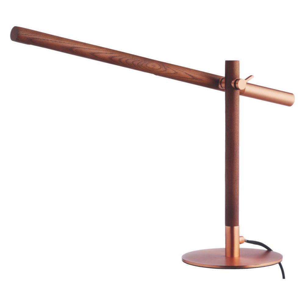 Habitat Walnut/Copper Poise Task Lamp LED