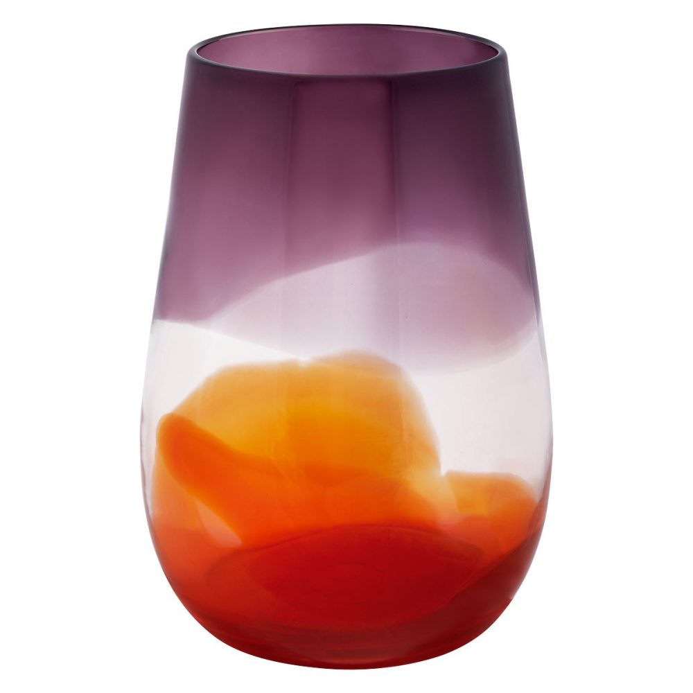 Habitat Orange/Purple Reverso Two Tone Vase