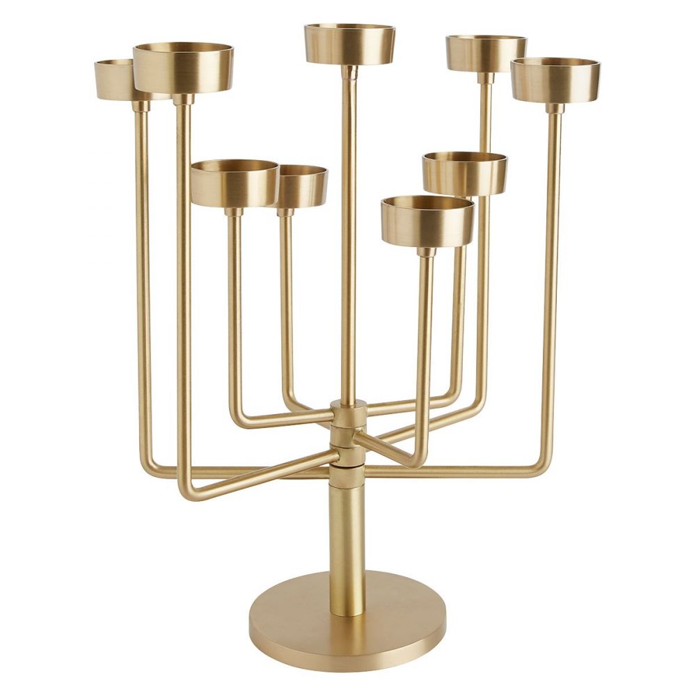 Habitat Brushed Brass Klein Tea Light Candelabra