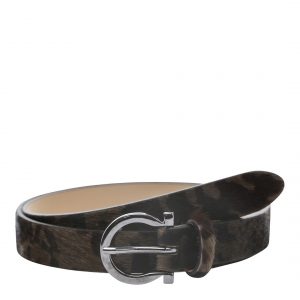 LAYCUNA LONDON Women's Camo Animal Leather Belt