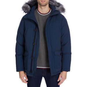 GIANNI FERAUD Navy Padded Arnold Coatm winter coats for men