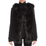 Jayley Collection Black Luxury Faux Fur Long Gilet party outfits