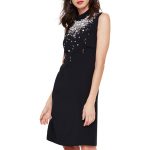 Black Saskia Beaded Dress Damsel in a Dress Christmas party outfits