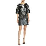 J Brand Black Lilly Sequin Dress