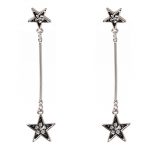 Amrita Singh Silver Star Drop Earrings party jewellery