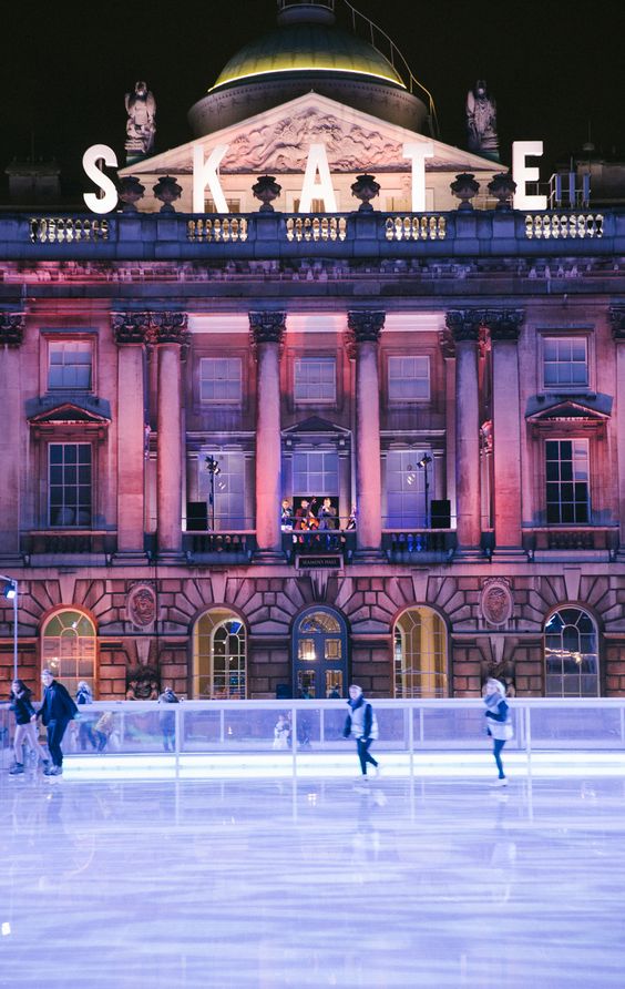 Somerset House ice skating rink winter Christmas activities