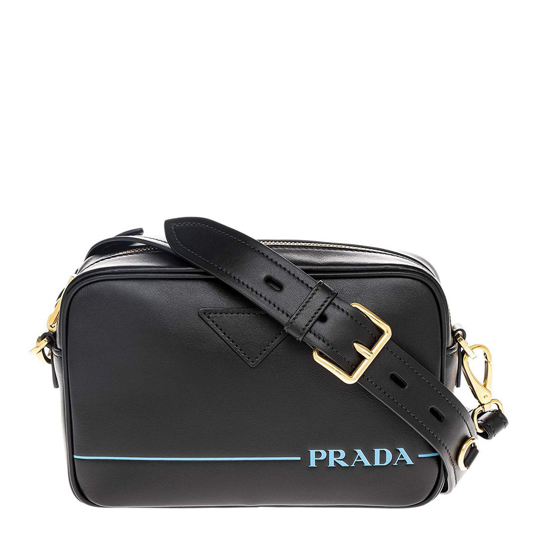 PRADA Black Prada Leather Camera Bag