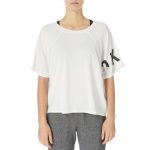 DKNY White Raglan Logo T shirt