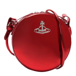 Red Johanna Round Crossbody Bag, Galentine's Day