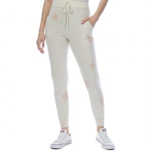 Scott & Scott White Cashmere Starstruck Joggers