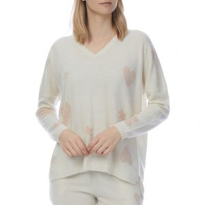 Scott & Scott White Cashmere Starstruck Jumper