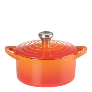 LE CREUSET Volcanic Round Cast Iron Casserole, 10cm