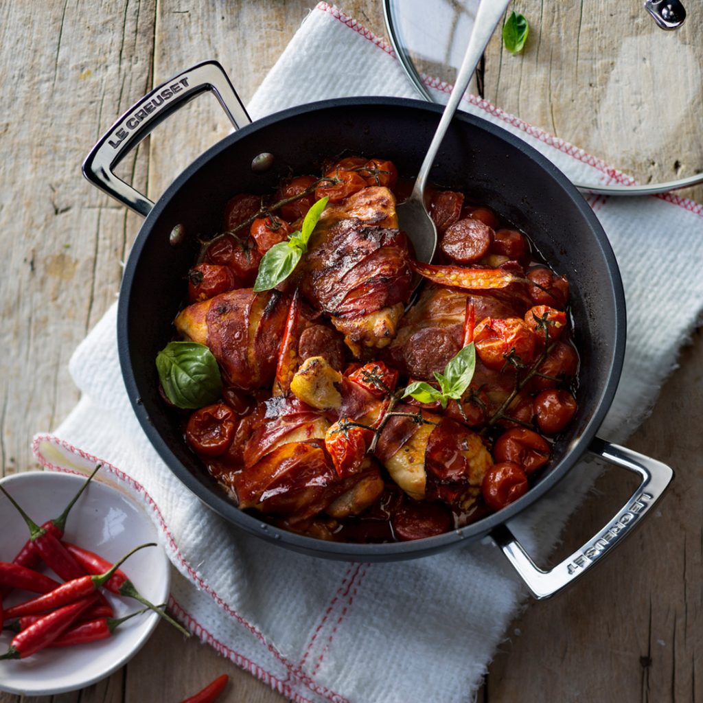 Le Creuset cast iron cooking pot