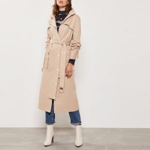 MINT VELVET Beige Long Belted Trench Coat