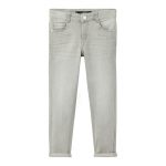 MANGO Girl's Denim Grey Faded Skinny Jeans