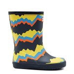 HUNTER Little Kids Navy First Storm Stripe Wellingtons