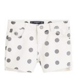 MANGO Girl's White Isa Denim Shorts