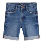 MANGO Boy's Medium Blue Bermuda Shorts