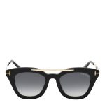 Tom Ford Women's Shiny Black Tom Ford Sunglasses 49mm