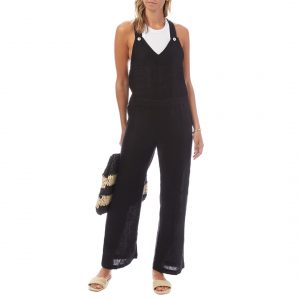 N°· ELEVEN Black Linen Jumpsuit