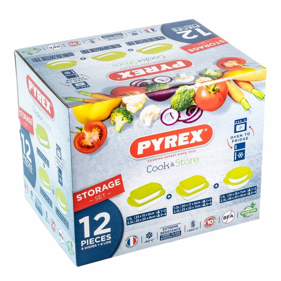 Black Friday Homeware, Pyrex 12 Piece Cook and Store Set