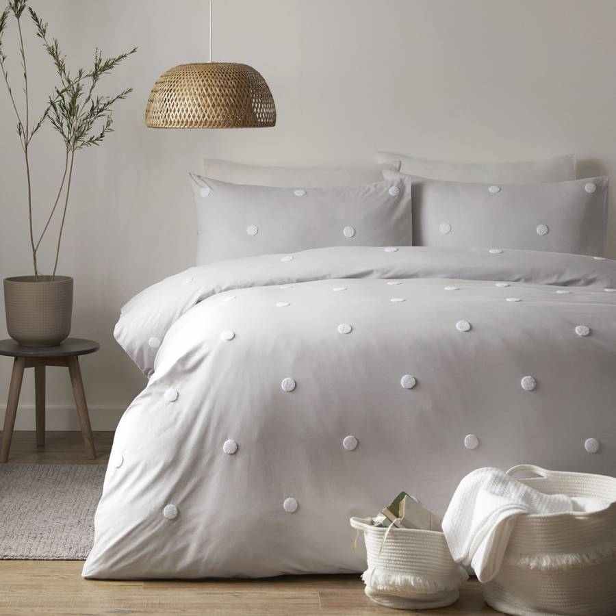 Black Friday Homeware No. Eleven Dot Garden Double Duvet Cover Set