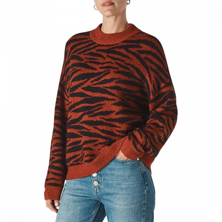 Whistles Tiger Stripe Intarsia Jumper