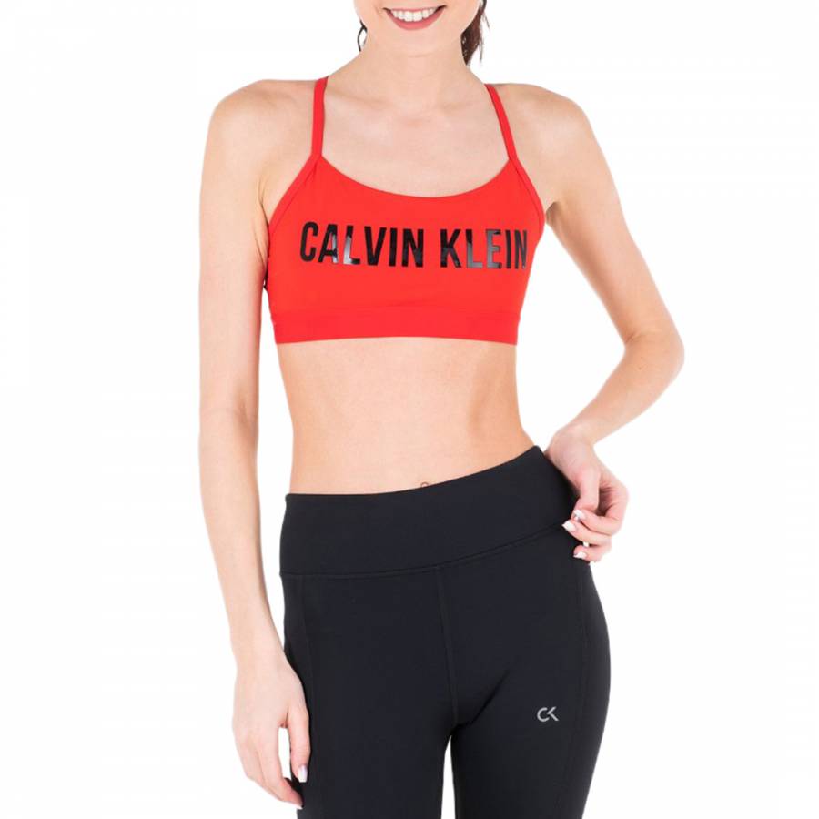 fitness gifts Calvin Klein Red Low Support Sports Bra £16