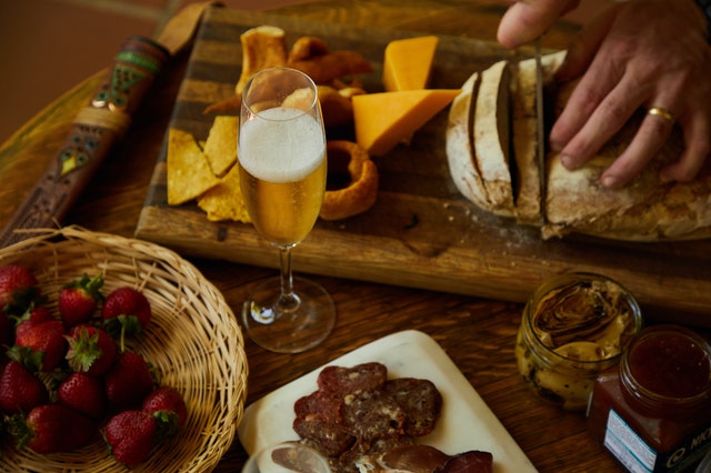 cheese board champagne cheeseboard