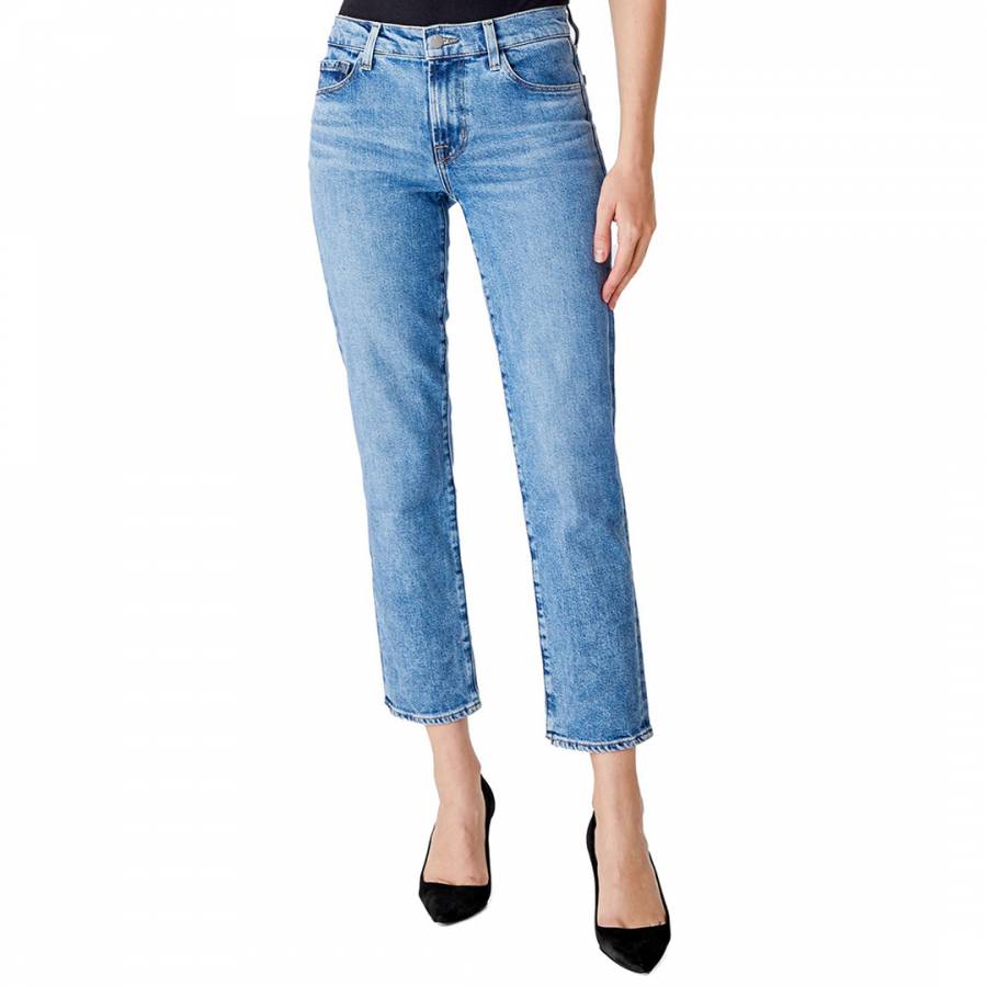 denim jeans Light Blue Adele Straight Stretch Jeans - £55