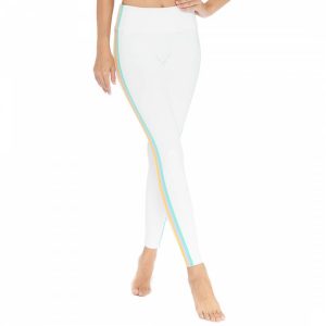 yoga White Elliot Rainbow Stripe Leggings - £28