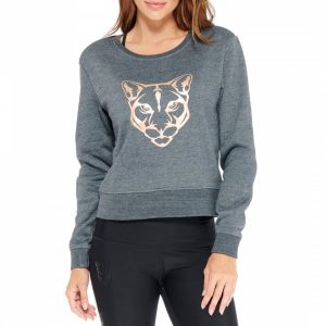 yoga Gunmetal Kendall Panther Sweater - £26