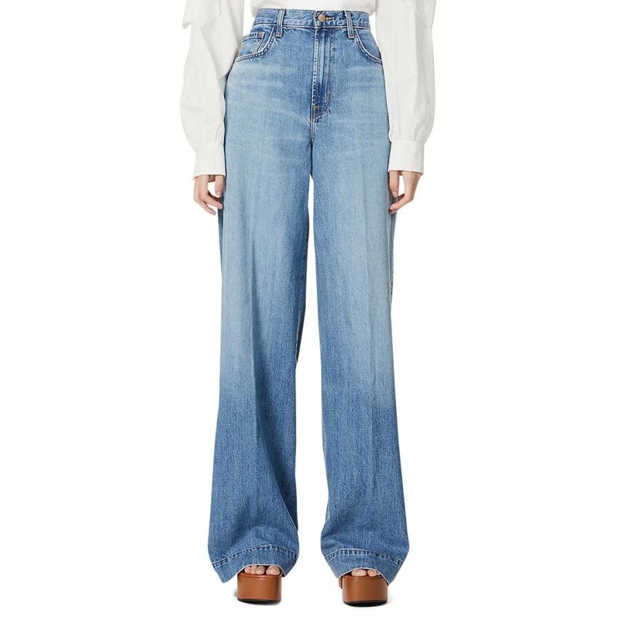 denim jeans Blue Thelma Super Wide Leg Jeans - £85