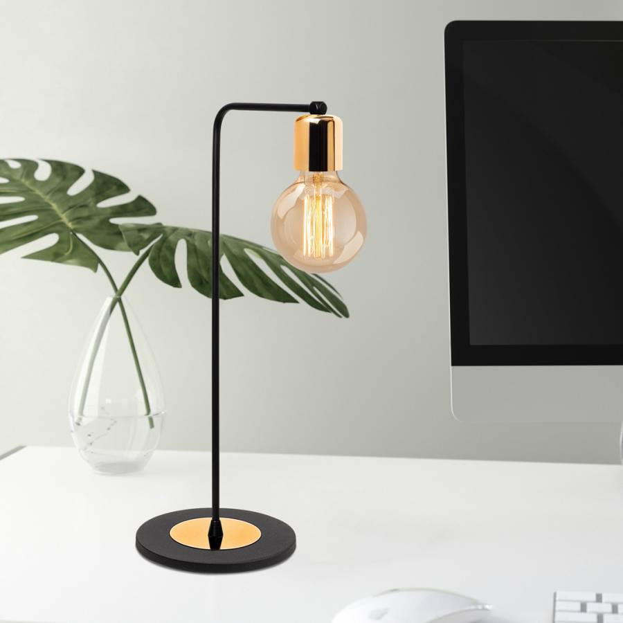 blue monday desk lamp Decortie Black/Copper Table Light