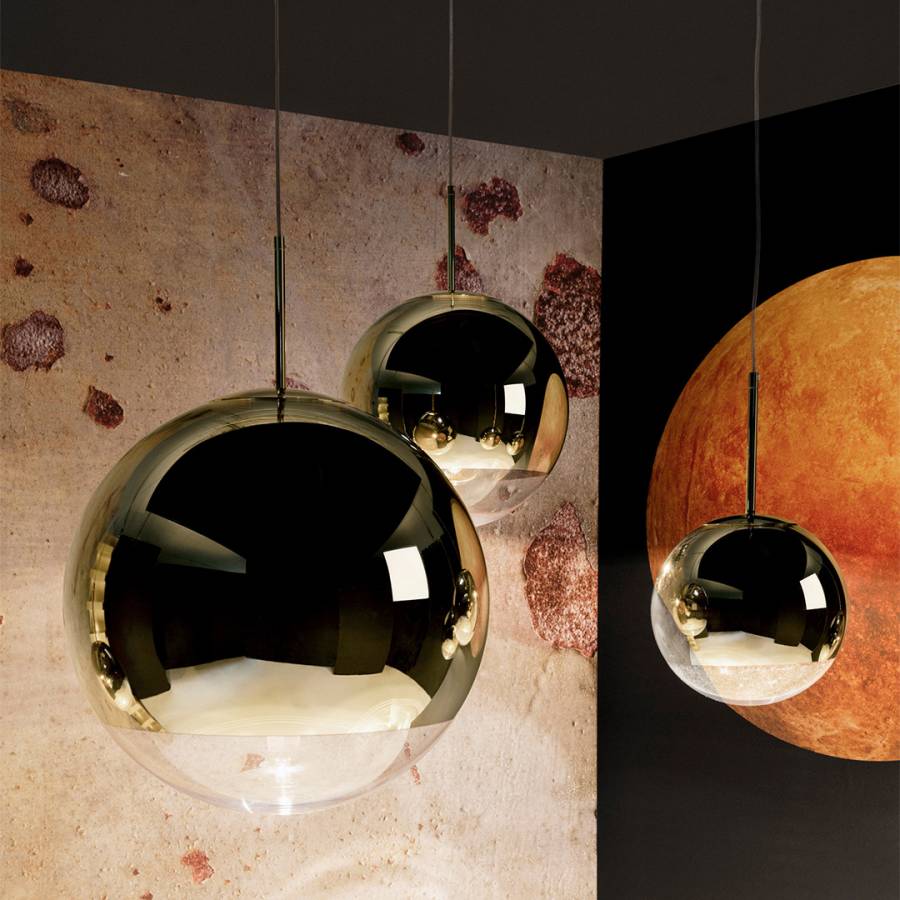 TOM DIXON Gold Mirror Ball 50 Pendant Light