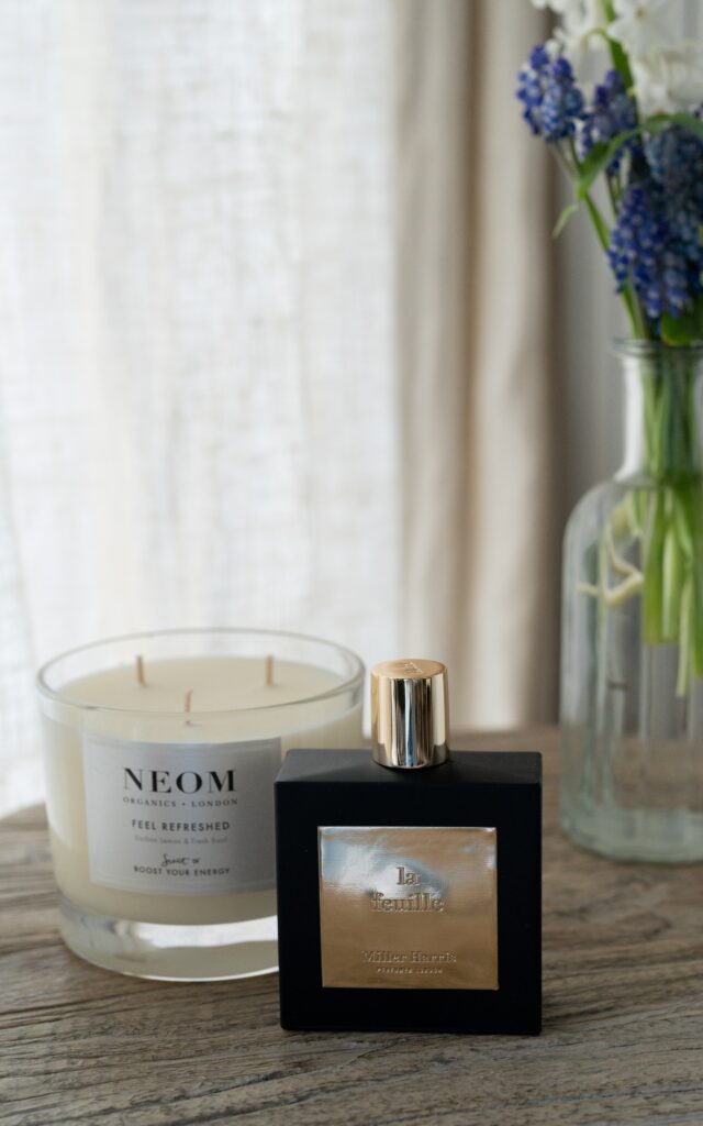 NEOM candle and Miller Harris perfume