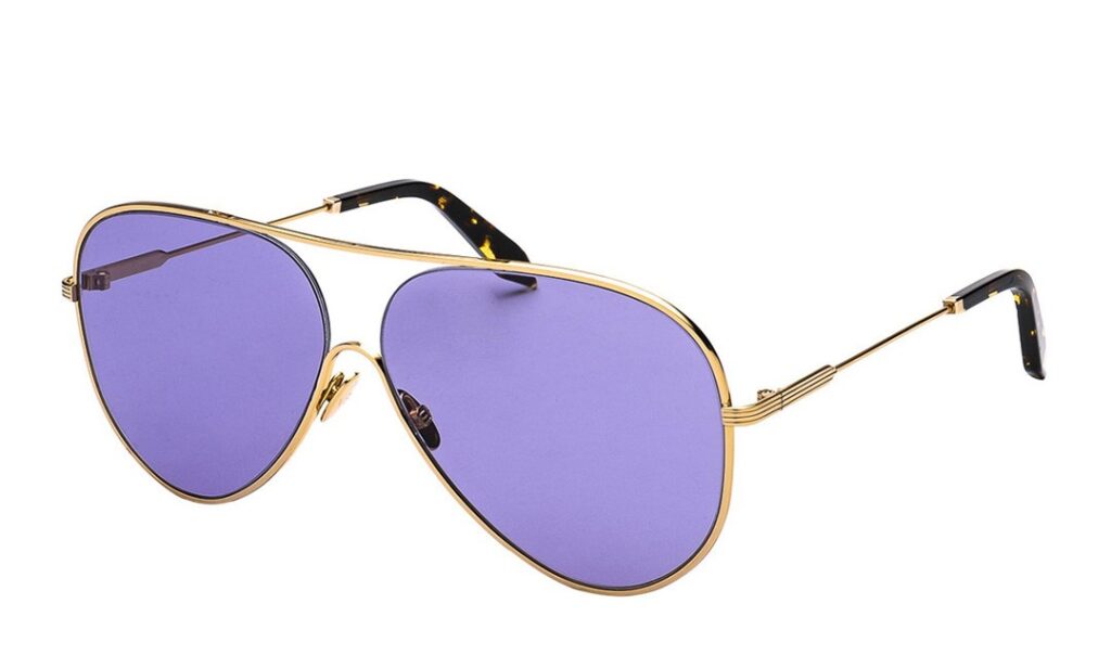 VICTORIA BECKHAM Rose Bleu Aviator Sunglasses